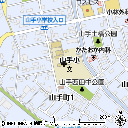 福山市立山手小学校周辺の地図