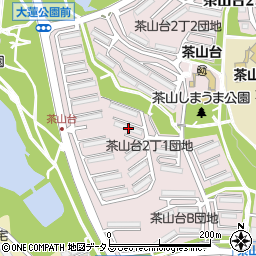 大阪府堺市南区茶山台2丁1-15周辺の地図