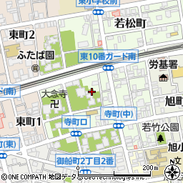 広島県福山市寺町周辺の地図