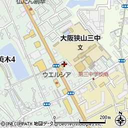 日産大阪狭山北店周辺の地図