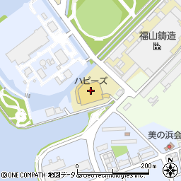 中国銀行ハピーズ笠岡美の浜店共同 ＡＴＭ周辺の地図