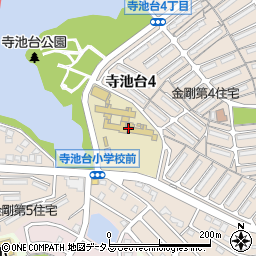富田林市立寺池台小学校周辺の地図