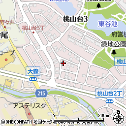 桃山第6公園周辺の地図