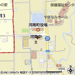 大阪府南河内郡河南町白木1290周辺の地図