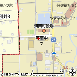 河南町立河南中学校周辺の地図