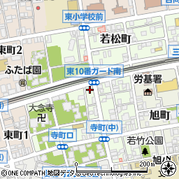 タイムズ福山寺町駐車場周辺の地図