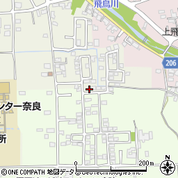 奈良県橿原市城殿町334-26周辺の地図