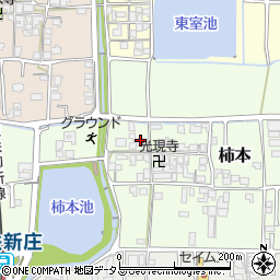 奈良県葛城市柿本周辺の地図