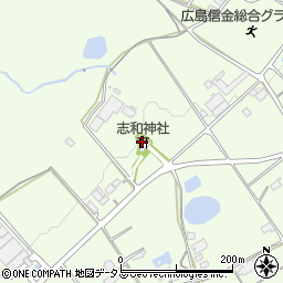 志和神社周辺の地図