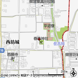 奈良県大和高田市西坊城57-7周辺の地図