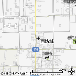 奈良県大和高田市西坊城183-7周辺の地図