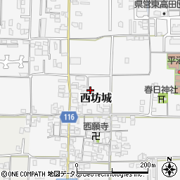 奈良県大和高田市西坊城180-1周辺の地図