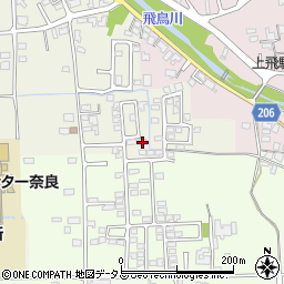 奈良県橿原市城殿町334-23周辺の地図