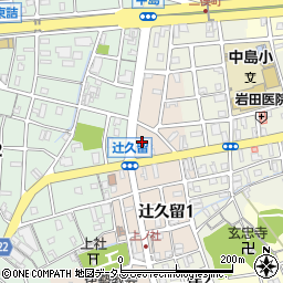 ぽたじゅう辻久留店周辺の地図