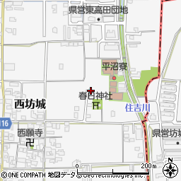 奈良県大和高田市西坊城57-8周辺の地図