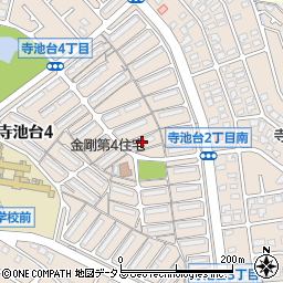 ＵＲ都市機構金剛団地３０９号棟周辺の地図