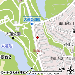 茶山台団地駐車場【1番～73番エリア】(0086)周辺の地図