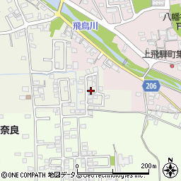 奈良県橿原市城殿町324周辺の地図