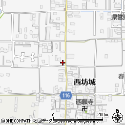 奈良県大和高田市西坊城456-7周辺の地図