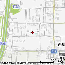 奈良県大和高田市西坊城295-18周辺の地図