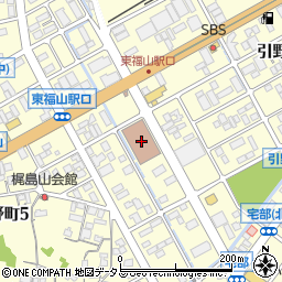 日本郵便福山東郵便局周辺の地図