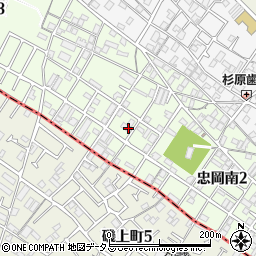 弘心寺周辺の地図