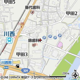 スペースＥＣＯ川西駅前駐車場周辺の地図