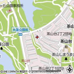 大阪府堺市南区茶山台2丁1-25周辺の地図