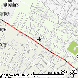 プレステージフジ忠岡壱番館周辺の地図