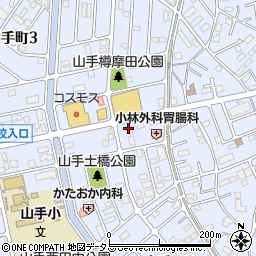 株式会社大目商店　山手ＳＳ周辺の地図
