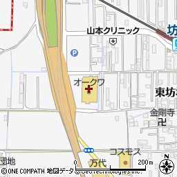 カーブス　オークワ橿原坊城周辺の地図