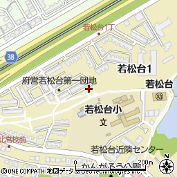 〒590-0116 大阪府堺市南区若松台の地図