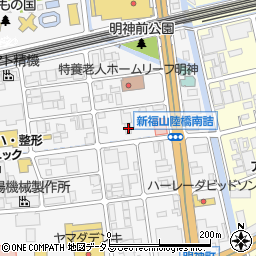 タイヤ卸センター　福山周辺の地図