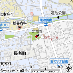 定福寺周辺の地図