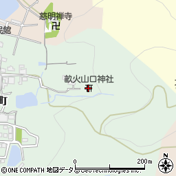 畝火山口神社周辺の地図