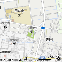 玄徳寺周辺の地図