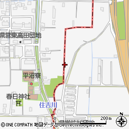 奈良県橿原市東坊城町110周辺の地図
