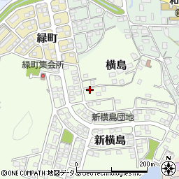岡山県笠岡市横島104周辺の地図