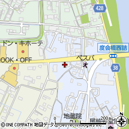 丸亀製麺伊勢店周辺の地図