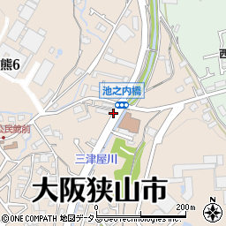 帝塚山学院大学前周辺の地図