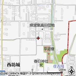 奈良県大和高田市西坊城136-17周辺の地図