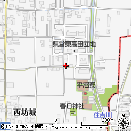 奈良県大和高田市西坊城136-10周辺の地図