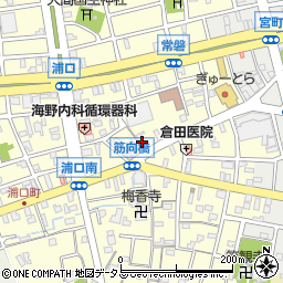 播田屋浦の橋店周辺の地図