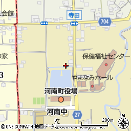 大阪府南河内郡河南町白木1351周辺の地図