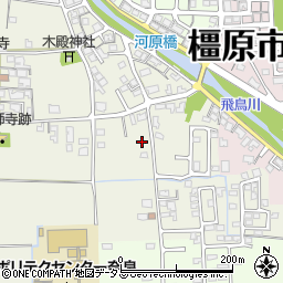 奈良県橿原市城殿町305周辺の地図
