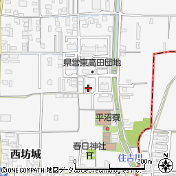 奈良県大和高田市西坊城136-8周辺の地図