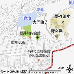 松井奥公園周辺の地図