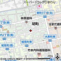 宮崎紋章店周辺の地図