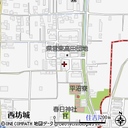 奈良県大和高田市西坊城136-3周辺の地図