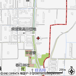奈良県大和高田市西坊城117-11周辺の地図